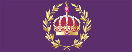 Golden crown vector