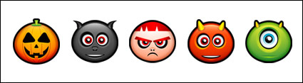Halloween faces the main theme of the computer icon png
