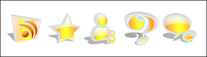Crystal yellow cartoon computer icon png