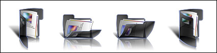 Vista style computer folder icon png