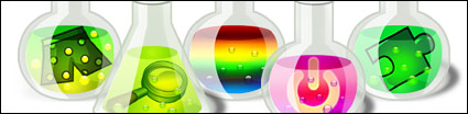 Crystal chemical containers cool style computer icon png