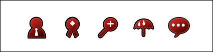 Red practical site design icon png