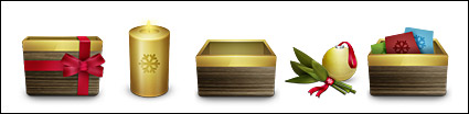 2007 Christmas golden style icon png