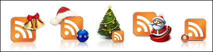 Christmas theme rss subscription icon png