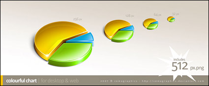 Multi-size statistics icon png