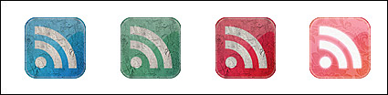 Retro-style feed icon png
