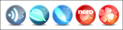 Blisters style circular computer icon png