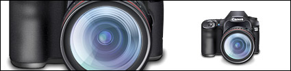 Canon 40D digital SLR camera icon png