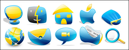 Crystal cartoon style icon in the computer system png