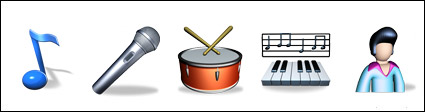 Music-related elements icon png