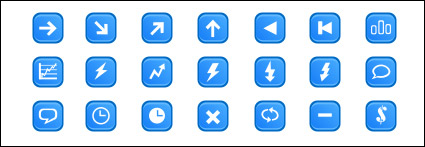 Web Design common button icons png