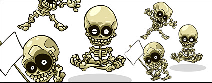 Vector lovely skull material